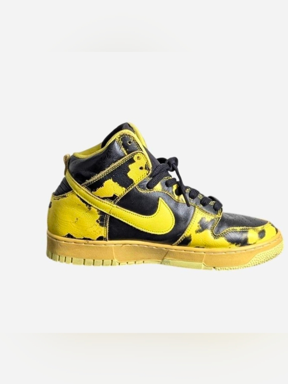 Nike Dunk High 1985 size 10 SP "Yellow Acid Wash". - Picture 2 of 8